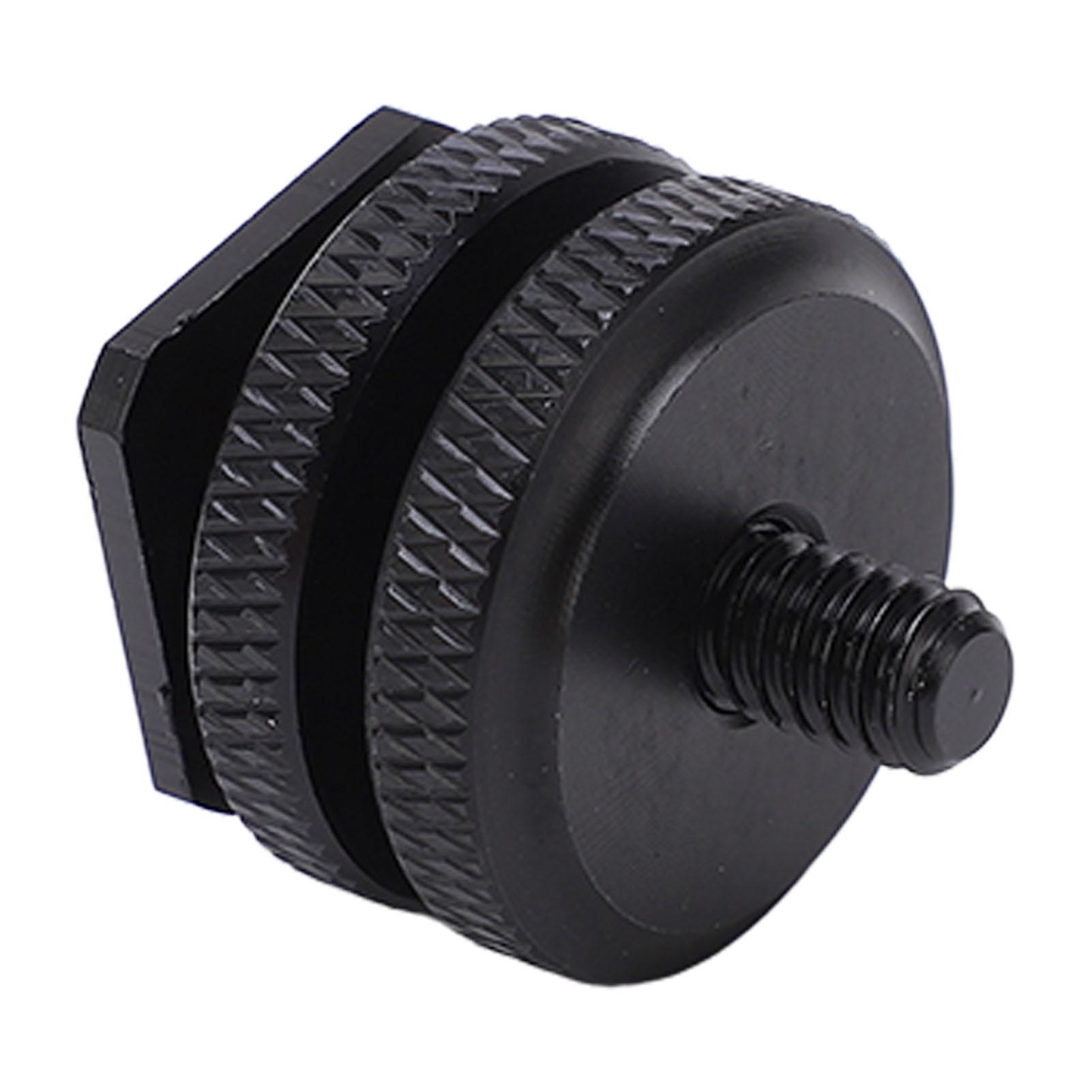 

1 4inch Dual Nuts Camera Cold Shoe Mount Adapter Tripod Screw Adapter Flash Shoe Mount for Camera Accessory