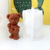 3D Bear Silicone Mould for Creative Candle Making Flexible and Easy to Clean Decoration for Craft and Decorations