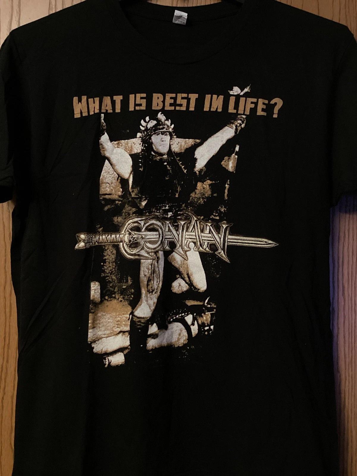 Conan The Barbarian - “What Is Best In Life” (Arnold Schwarzenegger) - Black/L 4XL