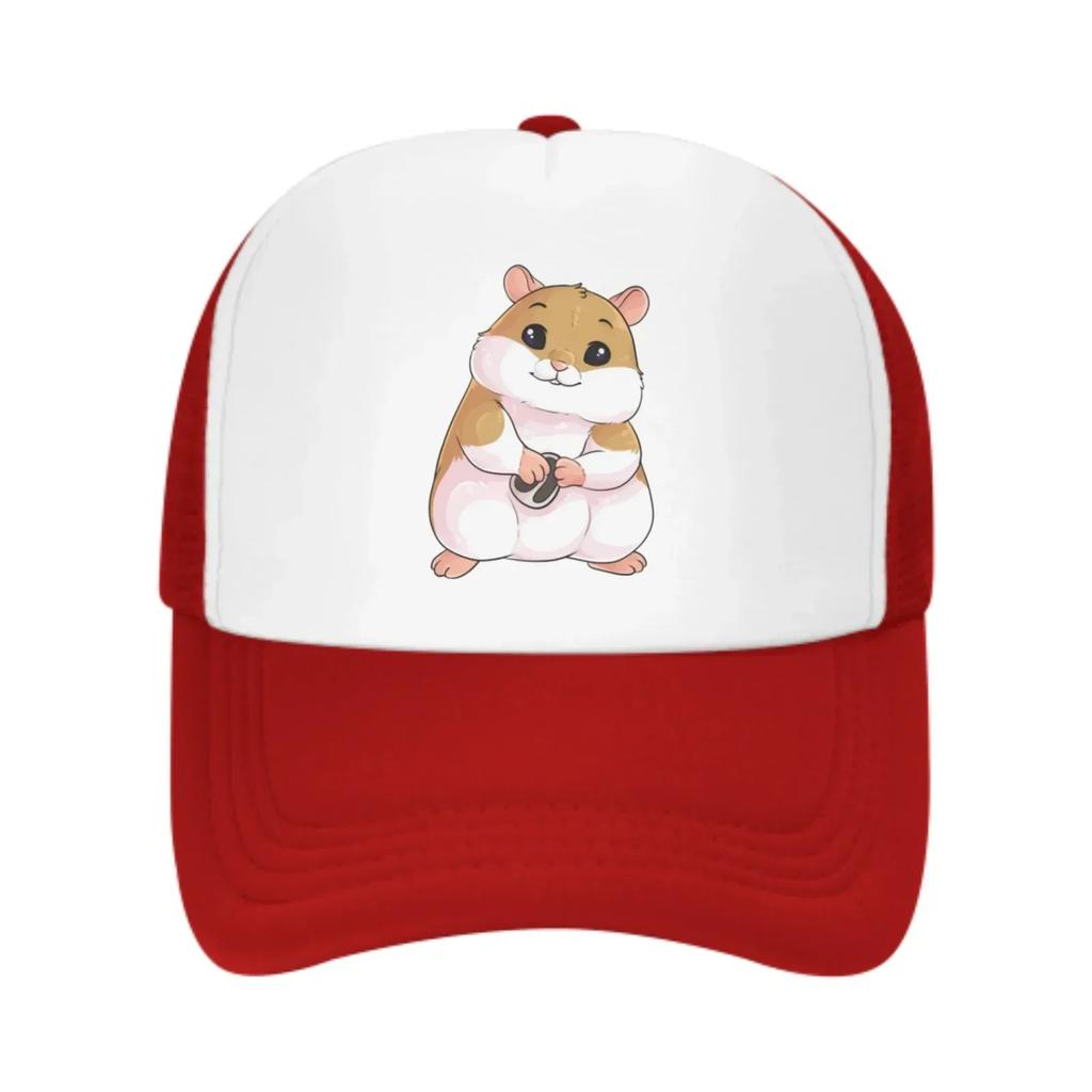 Hamster Protects Melon Seeds Summer Leisure Sports Daily Sun Hat Fishing Outdoor Unisexs and Womens Truck Caps Fashion