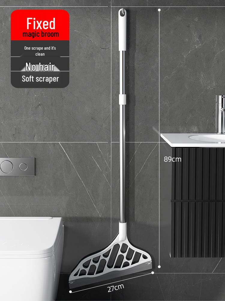 Волшебная силиконовая щетка-метла и скребок для воды - Легкая уборка пола и туалета
