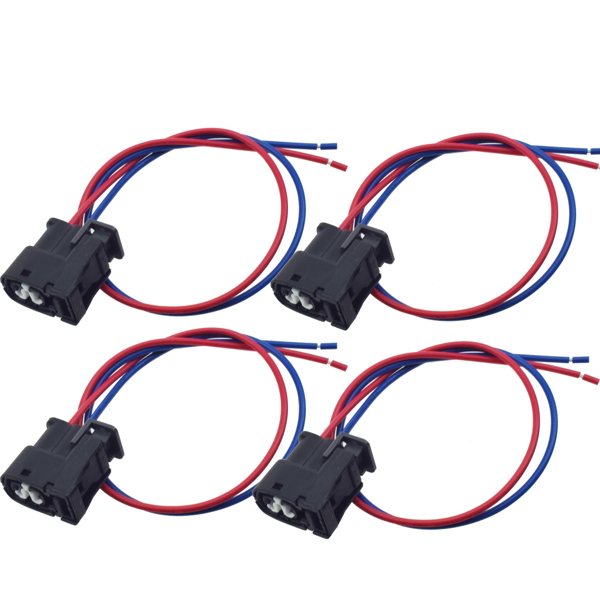 Ignition Coil Wiring Connector Plug Harness For Hyundai Kia Dodge Toyota Lexus CHRYSLER BMW Ford MAZDA NISSAN RENAULT VOLVO Set of 4 Pieces
