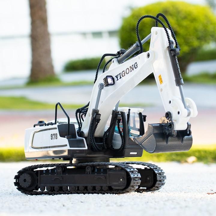 Non-Toxic Children Rc Car Toys Remote Control Car Toys For Children Radio Control Excavator Dump Truck Bulldozer Electric Car Kids Toys Gift