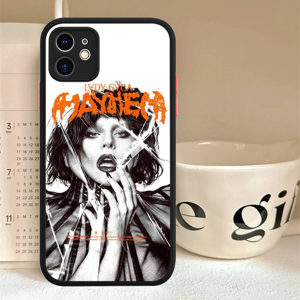 

Чехол для телефона с альбомами Леди Гаги Для IPhone 16 15 14 13 12 11 Pro Max 7 8 6 6s Plus Матовый чехол iphone 12 pro