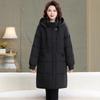 Mom winter padded jacket medium and long new middle-aged and elderly autumn and winter down padded jacket large size padded jacket women