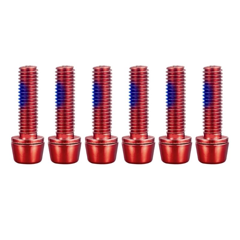 6pcs Multifunctional Bike Disc Brake Pad Bolts Fixing Screws Cycling Accessory for Cycling Maintenance