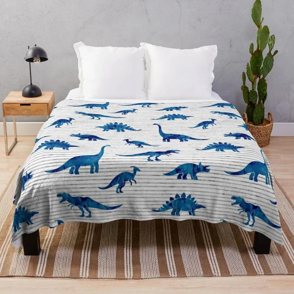 Manta de Jantar Desenho Animado Dinossauro Macia Leve Durável Aconchegante Cama Sofá Viagem Acampamento Manta de Pelúcia para Crianças Adolescente Adulto