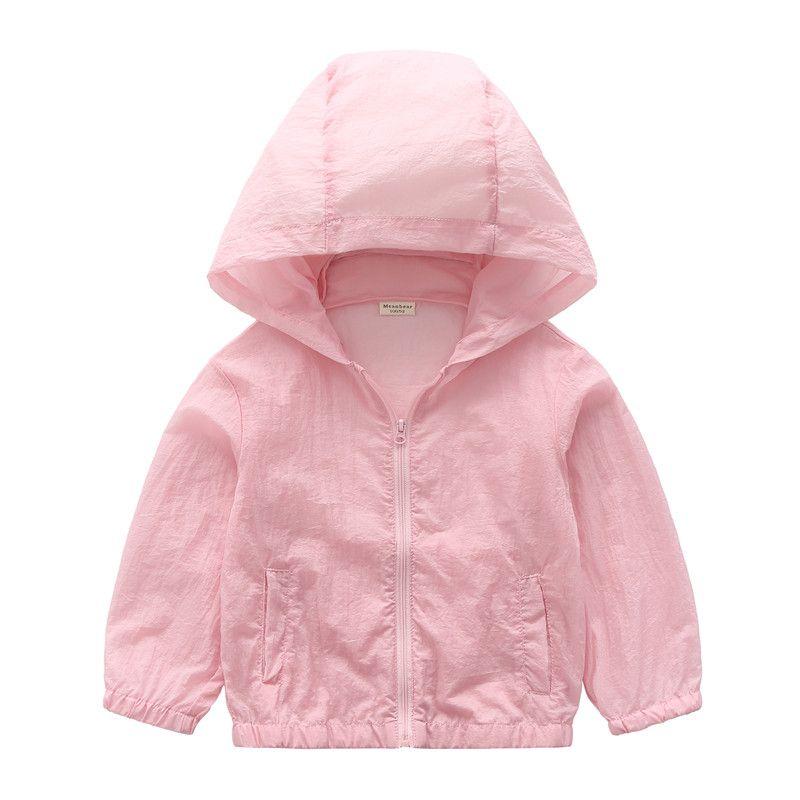 Zip-up Shirt Thin Jacket Children's Sun Protection Clothing