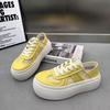 Niche design two wear thick-soled little white shoes women's 2025 summer new versatile breathable trend heightening casual board shoes