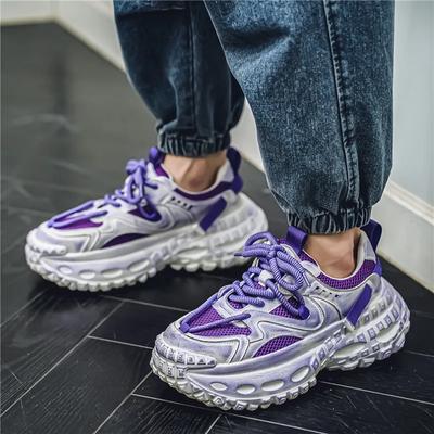 Men Vintage Platform Street Style Skateboard Sneakers Outdoor Sports Running Shoes High Quality Chunky Breathable Casual Shoes