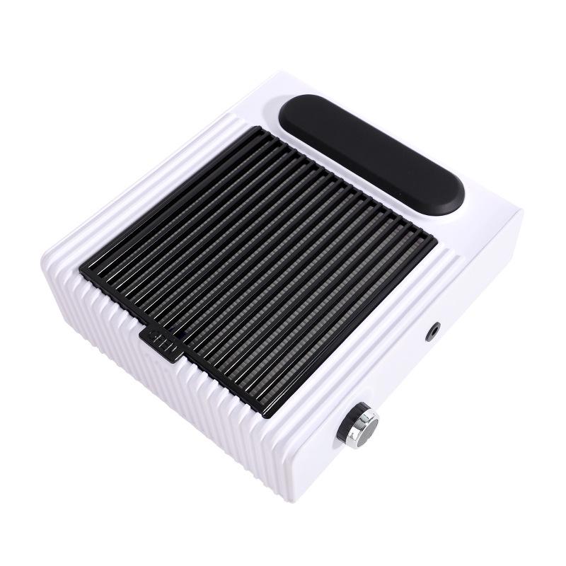 

80 Вт Регулируемый по скорости пылесос для сбора пыли с ногтей с высокой мощностью, циркуляционным фильтром и низким уровнем шума. белый