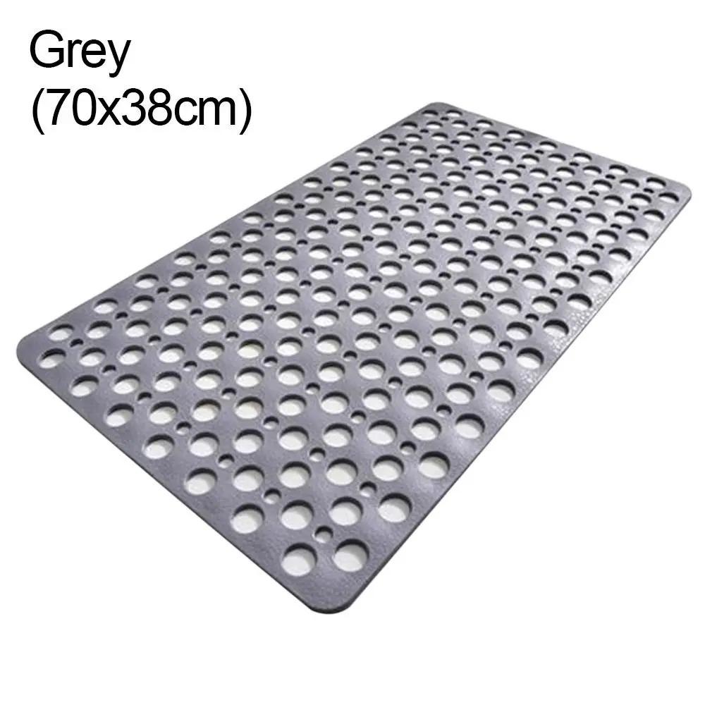 Bath Mat With Drain Holes Non Slip Bath Mat Easy Clean Bathtub Mat With Drain Holes And Suction Cups Bathroom Accessories