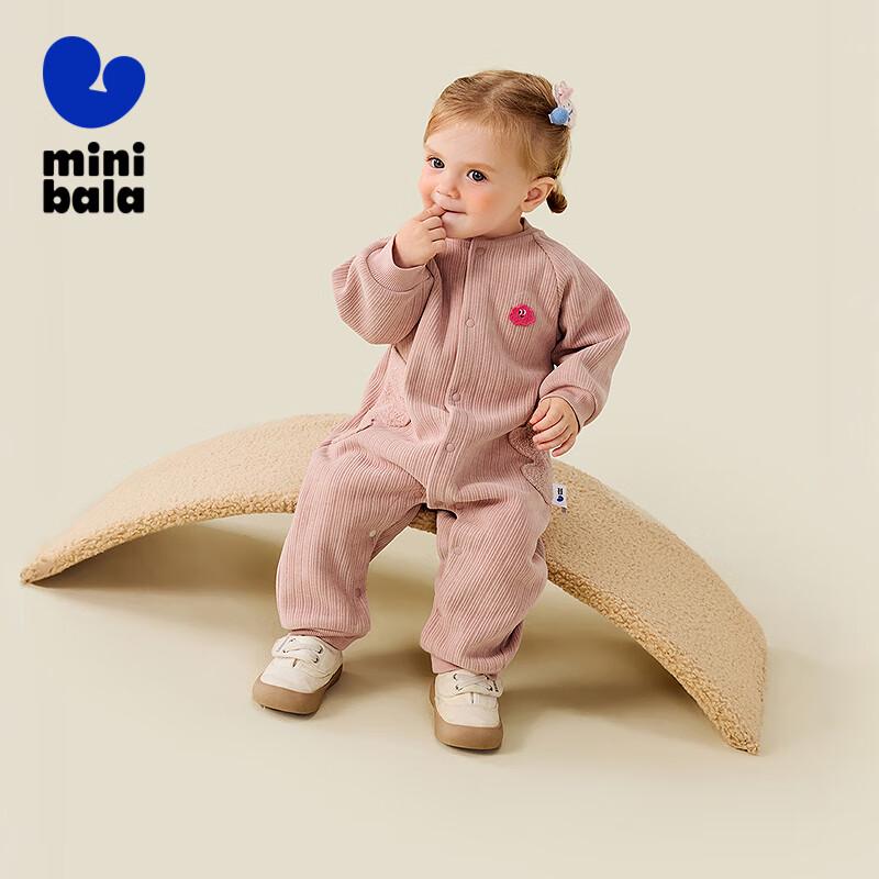 

Mini Balabala Baby Plush Warm Romper 90