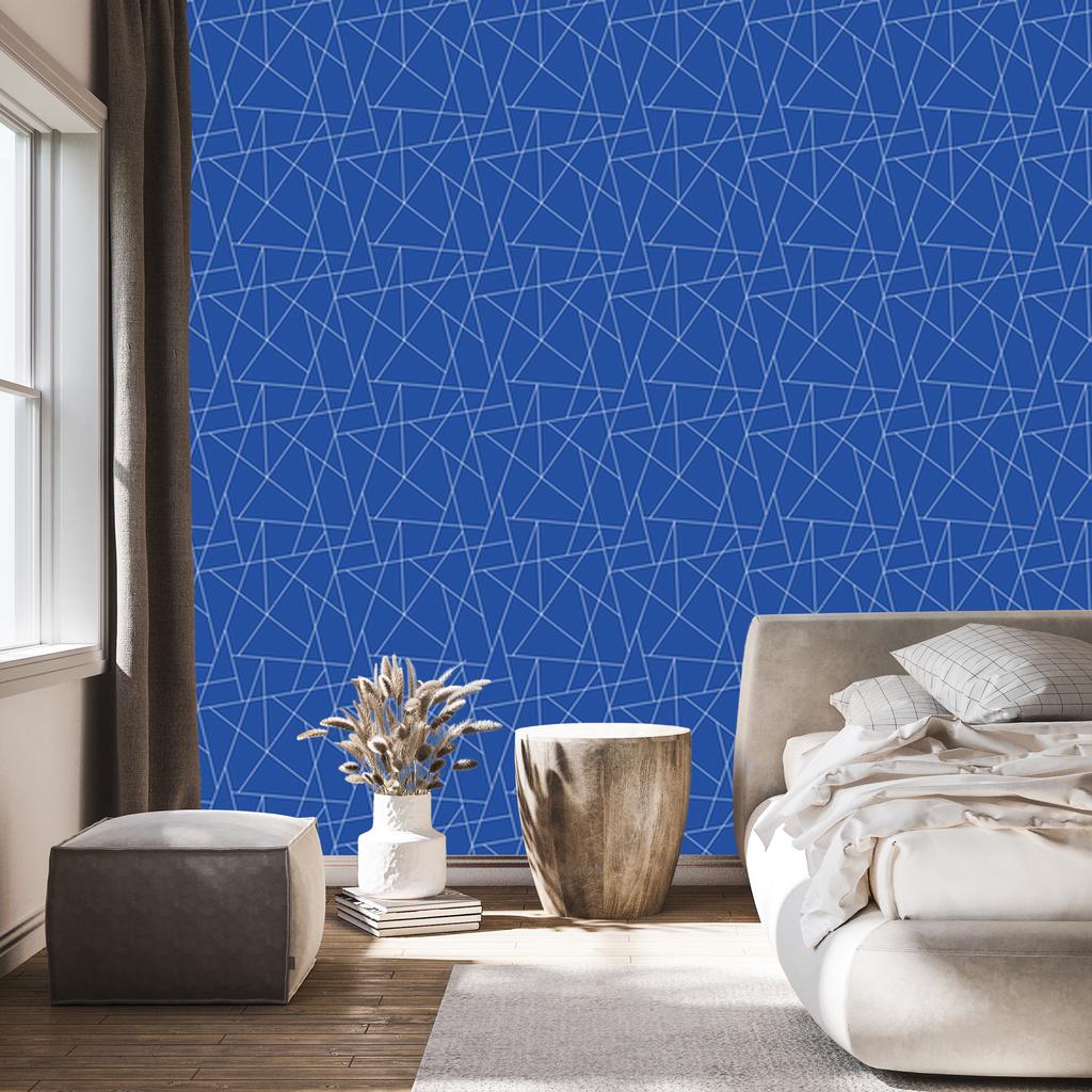 Wallpaper Geometric Pattern Blue, Bottom Blue 50x1000