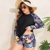 2026 Plus Size High-Waisted Long Sleeve Tankini Swimsuit for Women