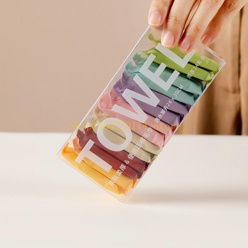 14pcs Compressed Towel Disposable Face Towel Nonwoven Water Wet Wipe Tablet top sale