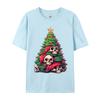 Matching Family Christmas Tree Skeleton Skulls Santa Hat TShirts Cotton Unisex TShirts Printed Autumn TShirt