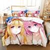 Anime Yami To LOVE Ru Bettwäscheset Bettbezug Bettset Steppdecke Kissenbezug Bettdecke King Queen Größe Jungen Erwachsene Heimtextilien