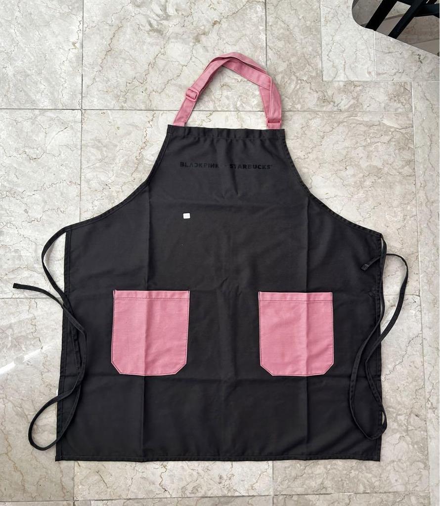 [USED] Starbucks BLACKPINK collaboration merchandise apron tie