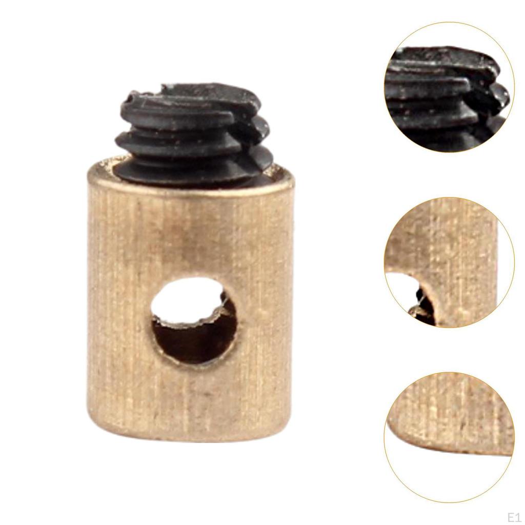 30Pcs Solderless Throttle Cable Connector Attachments Spare Parts & Brake End Clamps