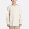 Timberland Gemustertes Rundhals Langarm T-Shirt Unisex Oberteile Weiß A6BM2-CR3