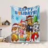 1Pc Pawsome Christmas Adventure Blanket Soft And Comfortable Casual Warm Camping Travel Christmas Halloween Gift M91768