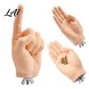 Parrot Training Aid Fake Hand Perch Simulated Human Bird Taming Toy Equipment with Grinding Surface Safe Anti‑Bite Desensitization Stand for Small