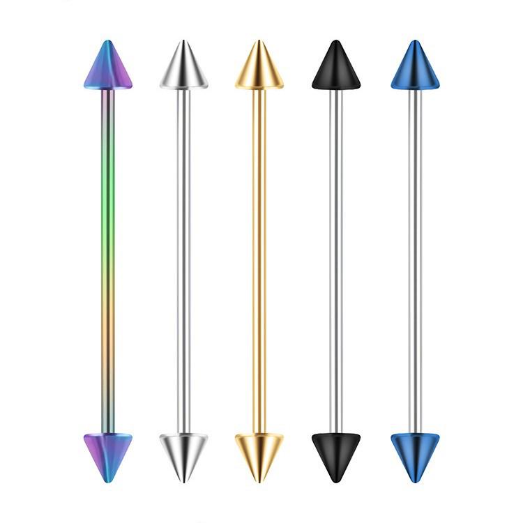 Set Cercei Cartilaj Oțel Inoxidabil Săgeată Dublă și Inel pentru Buric