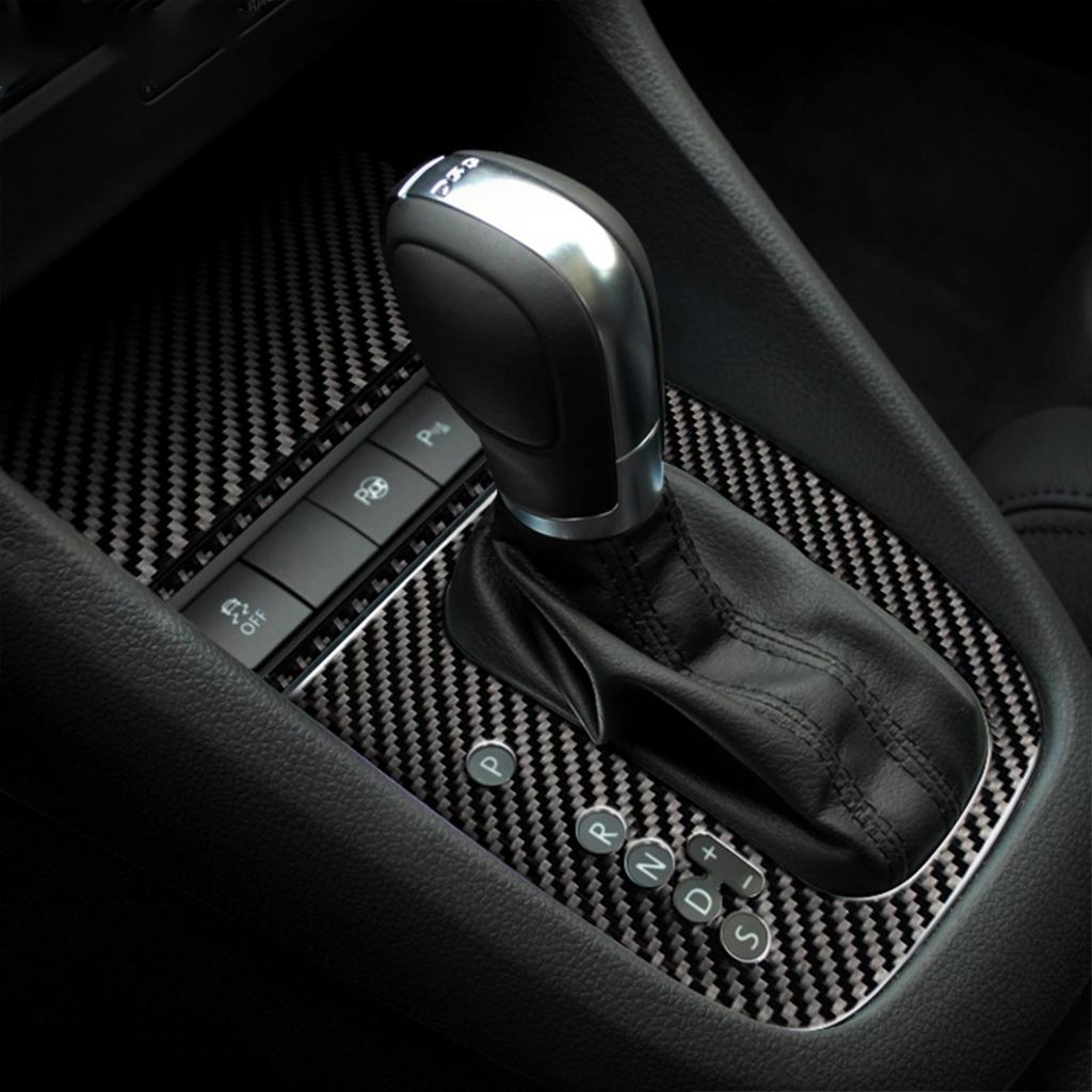 For VW Volkswagen Golf6 MK6 2008-2012 Carbon Fiber Sticker Gear Box Button Panel Shift Decoration Strip Interior