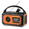 H17 Solar-Powered Hand Crank Radio & Flashlight with Compass for Outdoor Lighting & Emergencies
