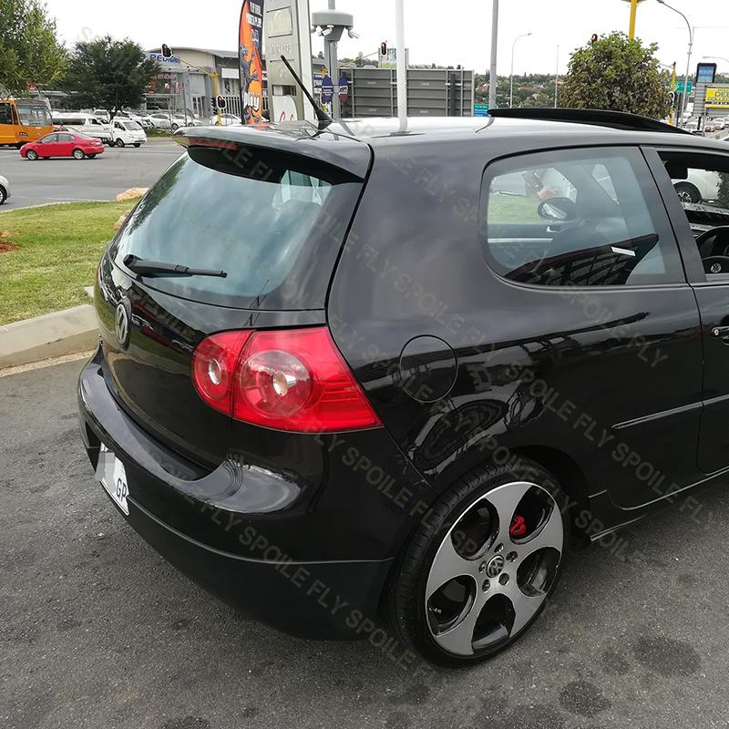 For VW Golf 5 MK5 Standard Edition TSI TDI FSI 2006-2009 High Quality ABS Upgraded GTI Style Car Rear Roof Spoiler Glossy Black