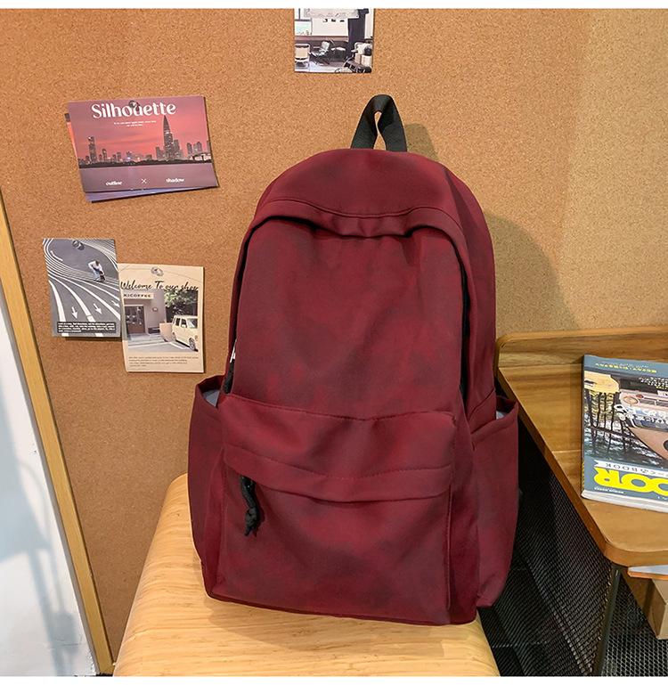 

Школьный рюкзак женский мужской для студента колледжа трендовый студенческий дорожный рюкзак для ученика средней школы ученика старшей школы ученика начальной школы красный