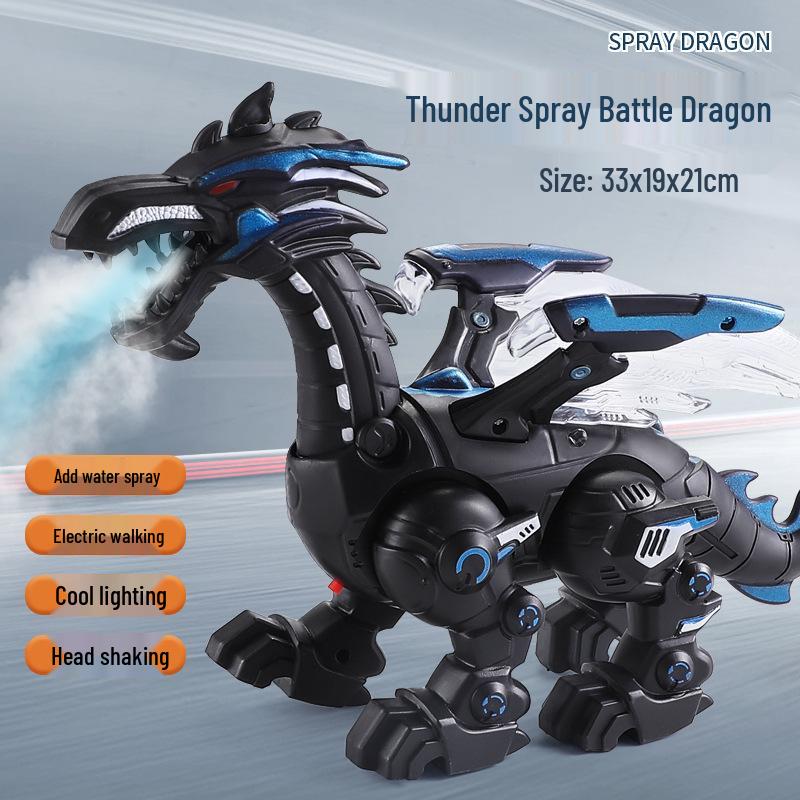 Tyrannosaurus Rex Electric Toy: Walking, Fire-Breathing Dinosaur Robot for Kids Aged 3-6