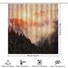 Forest Landscape Shower Curtain Nature Trees Backdrop Scenic Bathroom Decor Woodland Theme Home Decor Artistic Shower Curtain