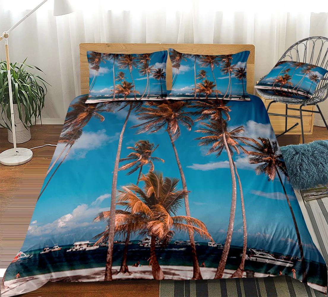 

Natural Landscape Duvet Cover Set King/Queen Size Fall Forest Deciduous Magical Woodland Polyester Quilt Cover for Women Brown 70x133cm 2pcs
