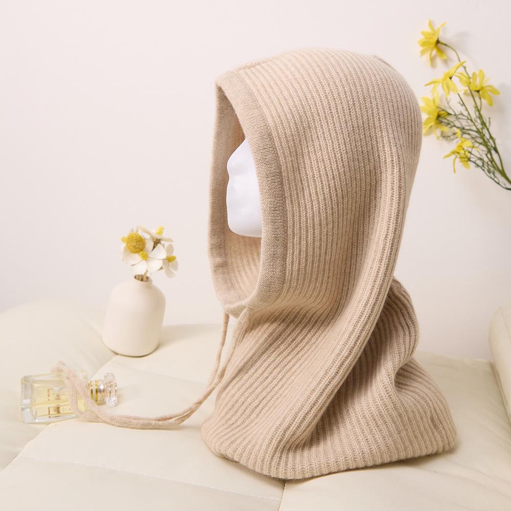 Unisex Winter Cashmere Knitted Hat & Beanie Neck Warmer