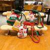 Cute Christmas Themed Pu Keychains Cartoon Designs Sturdy Lanyard Perfect For Holiday Gifting Bag Decor Daily Use