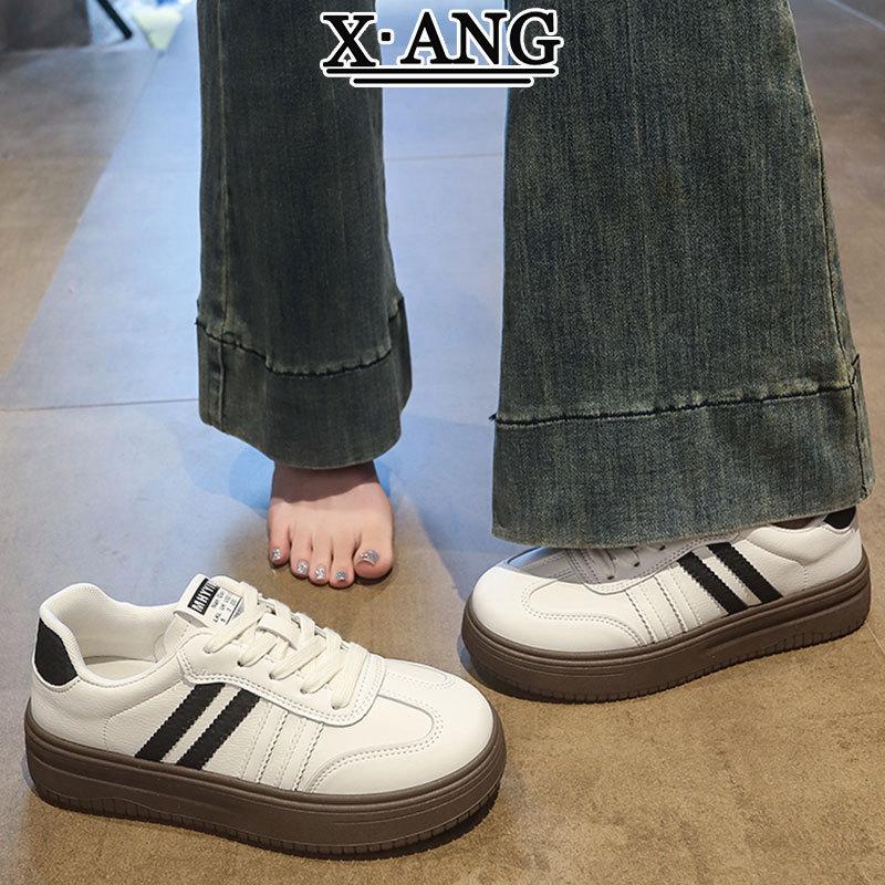 Leather women's autumn new versatile little white shoes women's shoes casual sports board shoes