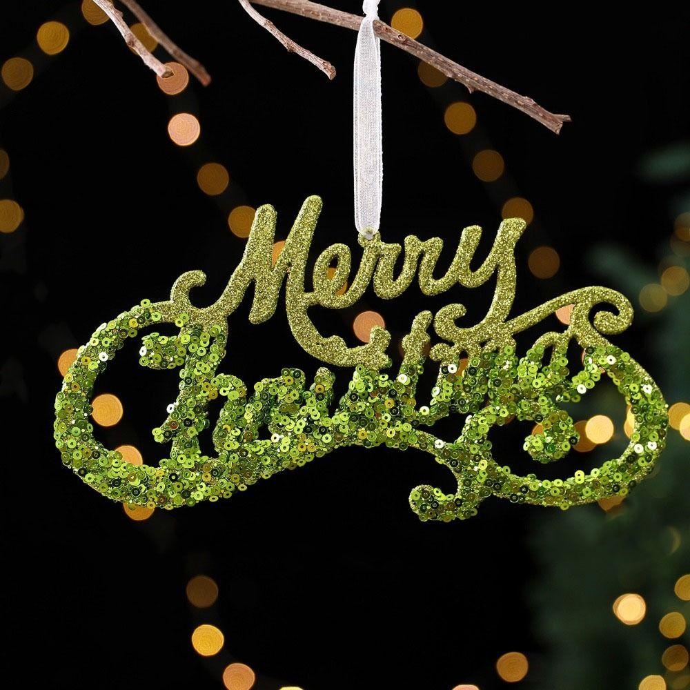 Sparkle Powder Snowflake Elk Ballet Girl Pendants Gold Sequins Christmas Decorations  Navidad Gifts