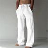 2022 Hot-Selling Men's Casual Linen Solid Color Thin Long Pants