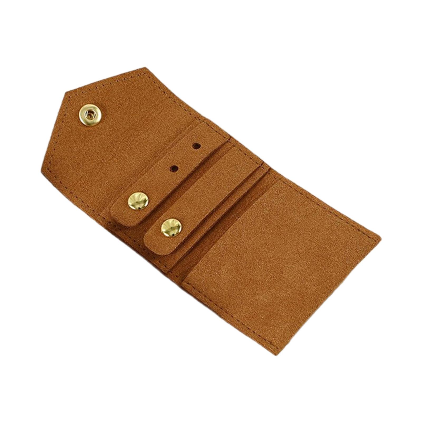 

Soft Jewelry Storage Bag Packing Convenient and Compact Case for Bracelets Pendants Ring Earrings Accessories коричневый