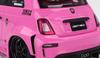 TOP SPEED Scale Abarth 595 X Abarth Works Pink Finished Model TS0607 1/18 LB-WORKS