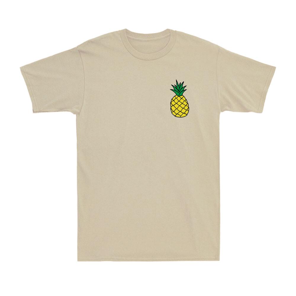 Pineapple Shirt Pineapple Left Breast Pocket Graphic Novelty Unisex's T-Shirt