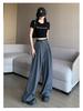 Spring High-Waisted Wide-Leg Loose Fit Pants