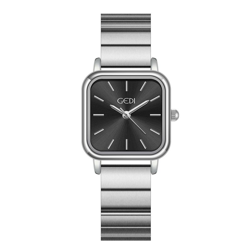 

Маленькие квадратные часы, простые нишевые часы высокого класса, квадратные женские часы, водонепроницаемые кварцевые часы для женщин