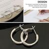 1 Pair Hoop Earrings for Women, Geometric Small Hollow Round Circle Earrings, Minimalist Jewelry Accessories