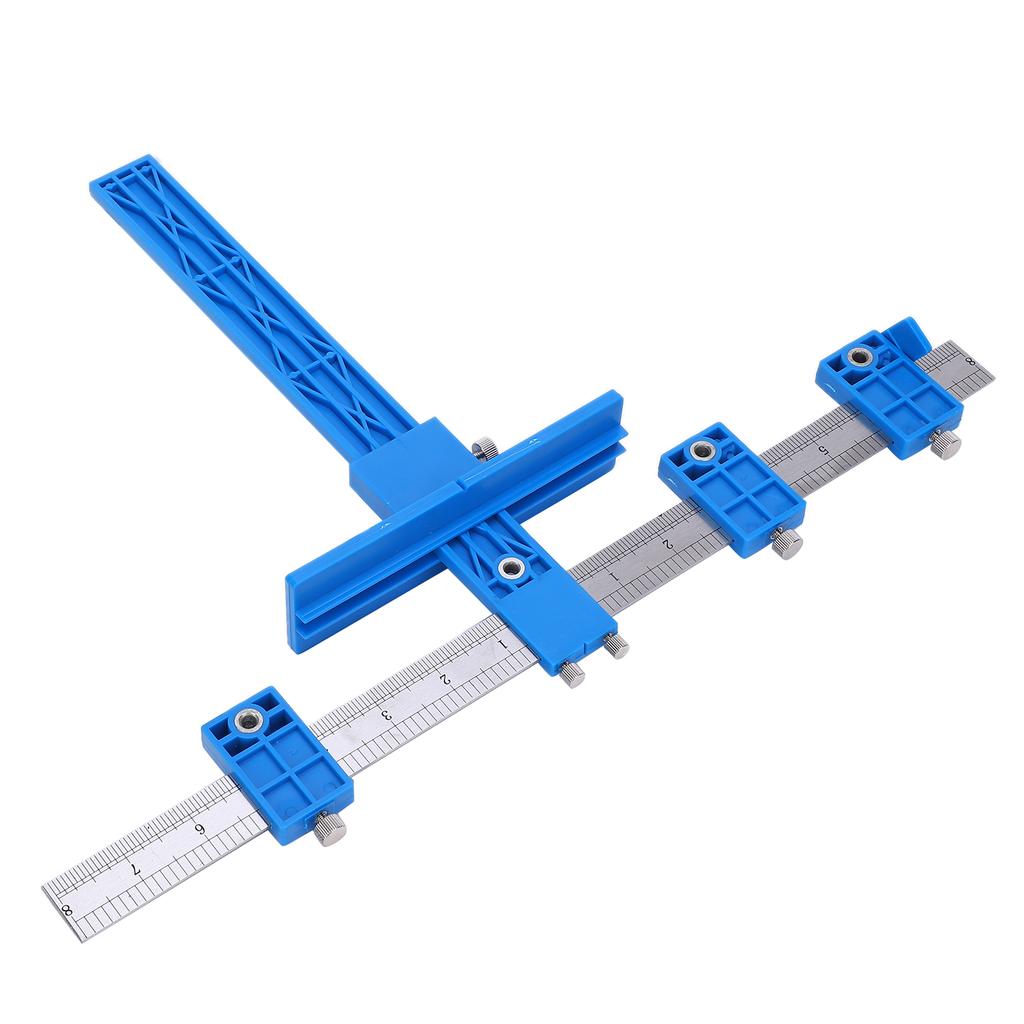 Hole Punch Locator  , Cabinet Hardware Device, Easy to Use, High Accuracy, Wide Adjustment Options for Wooden Dowels, with Double Thumb Screw, Hor