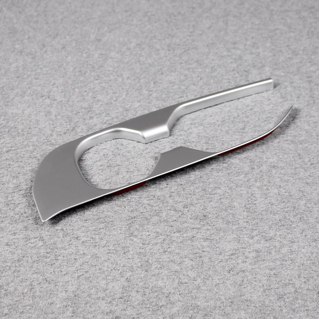 RUIQ Interior Drink Holder Cover Garnish for Toyota Crown Crossover Sport Estate SH35/Crown AZSH36W/AZSH37W/Crown (Satin Silver)