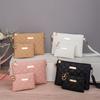 Lingge Pattern, Small Square Bag, New Style, Shoulder Bag, Crossbody Bag, Two-piece Set