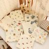 Infant Swaddle Blanket: Pure Cotton Muslin, Double Layer, 80x80, Cartoon Print